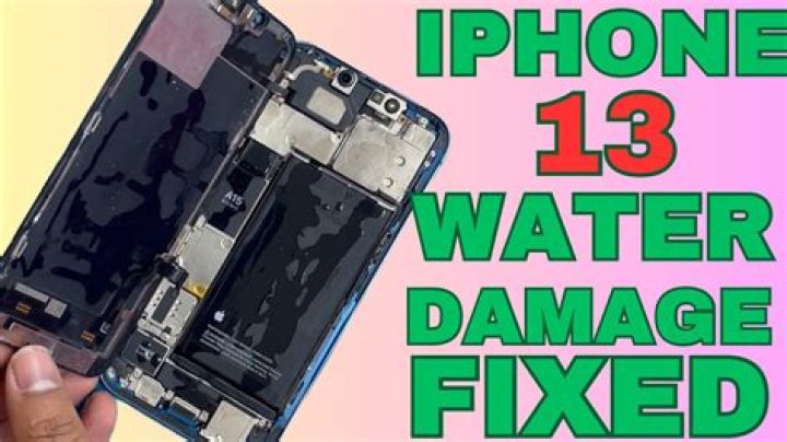 What do you do if you drop your iPhone 13 in water?